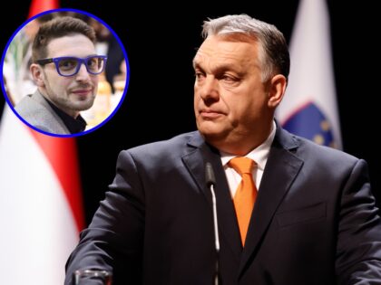 LJUBLJANA, LENDAVA, SLOVENIA - 2022/02/21: Hungarian Prime Minister Viktor Orban attends a