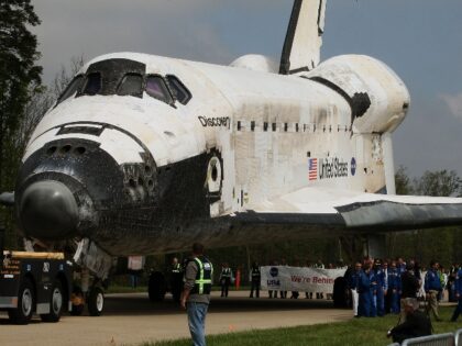 Space Shuttle Discovery in Virginia